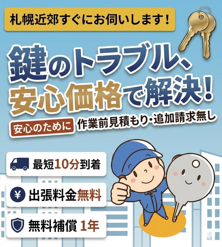 札幌の鍵開けイメージ