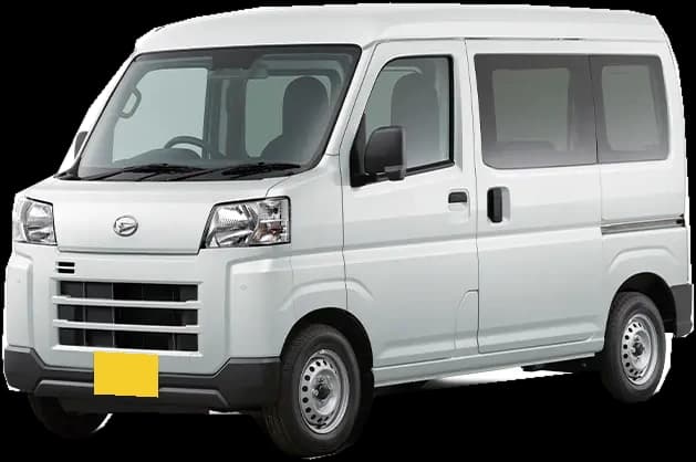 白いハイゼットのサービス車両